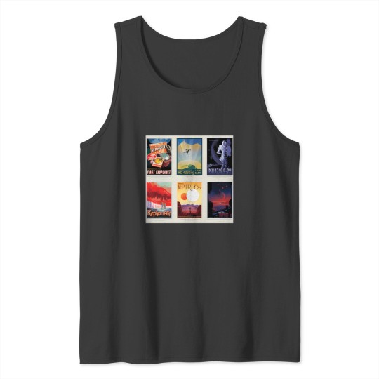 Discover Nasa Jpl Space Tourism Collage Exoplanet Travel Bureau (8K Resolution) Tank Tops