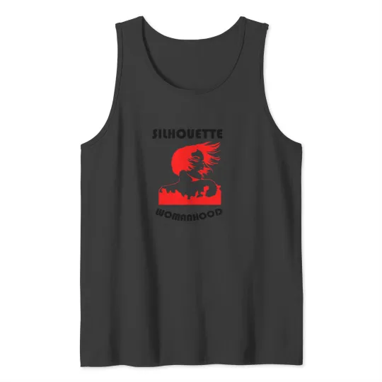 Discover Womanhood Silhouette art 2 Tank Tops