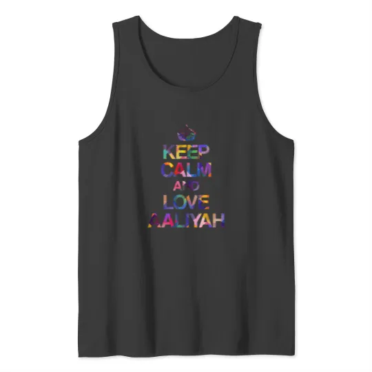 Discover Keep Calm And Love Aaliyah Tank Tops