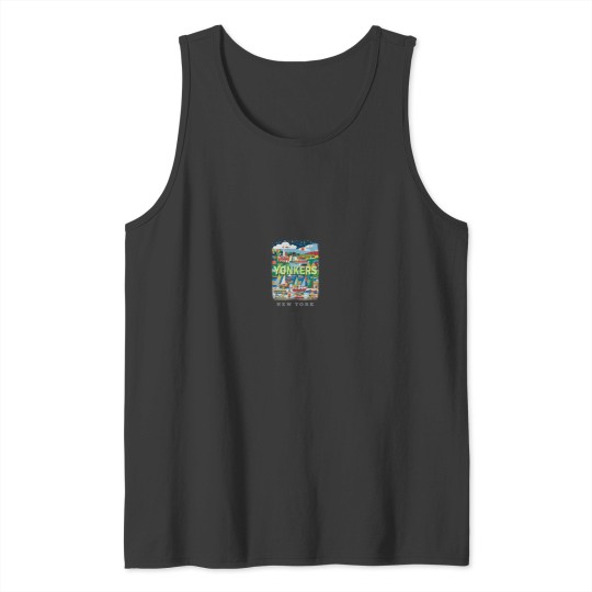 Discover Yonkers New York NY Riverside Charm SD626 Long S Tank Tops