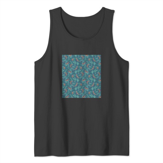 Discover otter cover blue Tank Tops