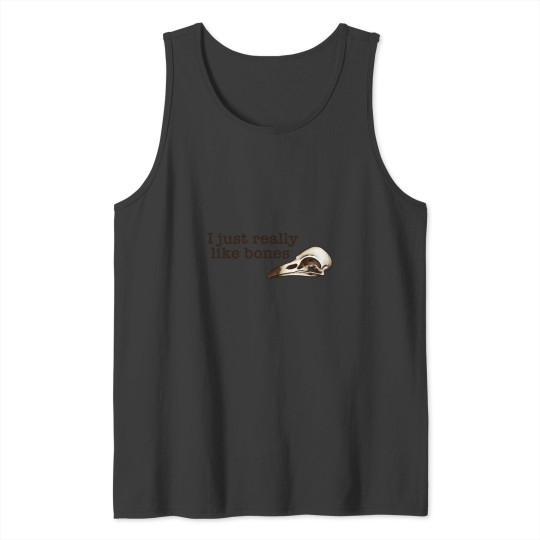Discover I just really like bones - Vulture Culture Bird Skull Raven Skull Taxidermy Green Witch Vintage Witc Tank Tops