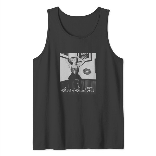 Discover Sabrina Carpenter - Short n Sweet Tour Vintage Kisses Active T-Shirt Tank Tops