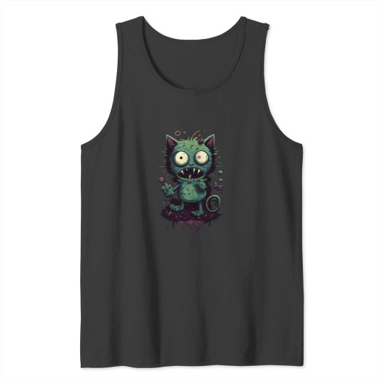 Discover Zombie Cat 3681 Tank Tops