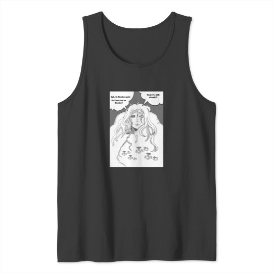 Discover Manga Style Black  White Tank Tops