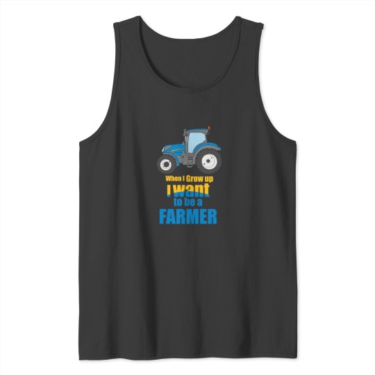 Discover i want to be farmer new holland tractor Tank Tops