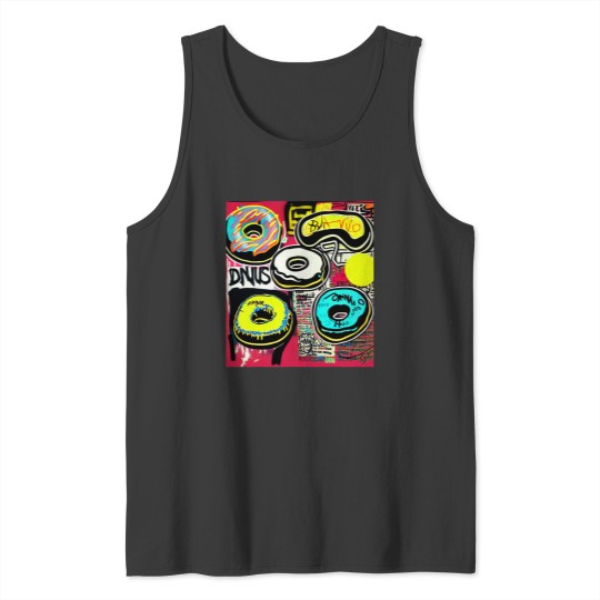 Discover donut grafi art pop design costume kids women men Tank Tops