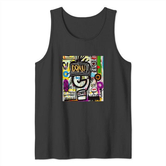 Discover donut grafi art pop design costume kids women men Tank Tops