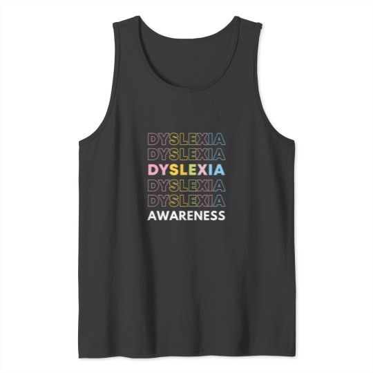 Discover Dyslexia Awareness Tank Tops