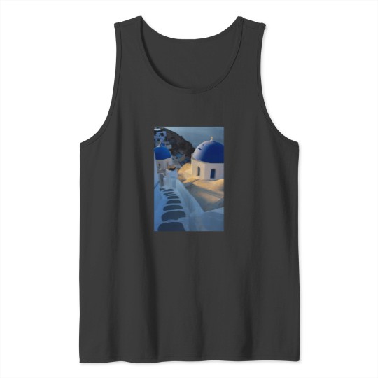 Discover Santorini Sunrise Steps Greek Islands 1396 Tank Tops