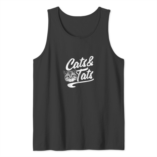 Discover Vintage Cats Tats Tattoo Inking Artist Animal Lo Tank Tops