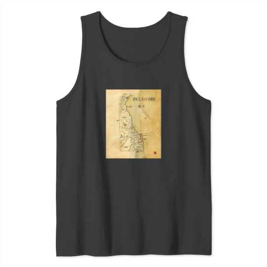 Discover Delaware As A Fantasy Map 1851 Tank Tops