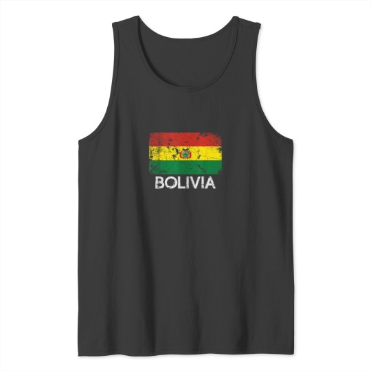 Discover Bolivian Flag Vintage Made In Bolivia Gift 3437 Tank Tops