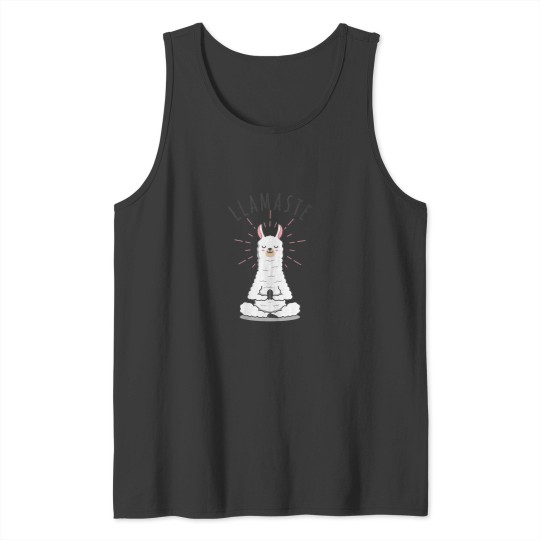 Discover Womens Llamaste Llama Yoga Yogi Cute Love VNeck Tank Tops