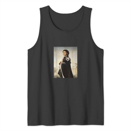 Discover Young Monarch Queen Elizabeth II Tank Tops