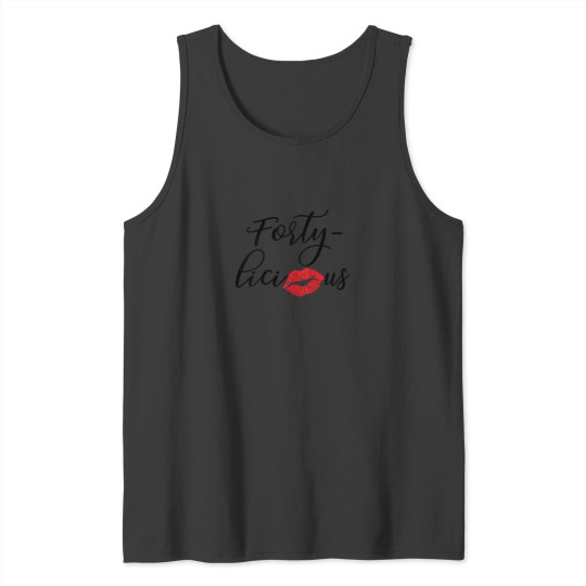 Discover Womens Fortylicious Forty Cute 40th Birthday For Tank Tops