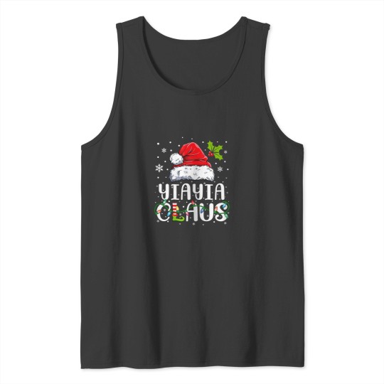 Discover Womens Matching Family Christmas Santa Yiayia Cl Tank Tops