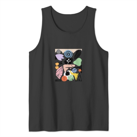 Discover Womens Lover of Abstract ART Minimal Colorful De Tank Tops