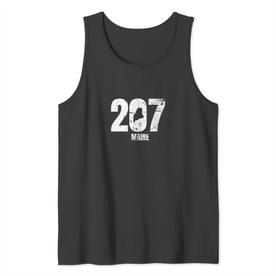 Discover Womens Maine 207 graphic VNeck Tank Tops