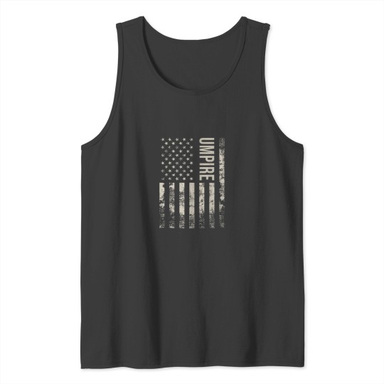 Discover Vintage US American Flag Umpire Tank Tops