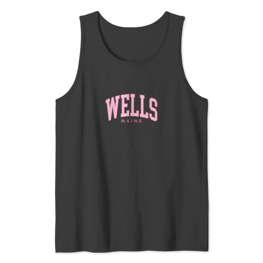 Discover Vintage Wells Beach ME Maine summer Preppy Throw Tank Tops