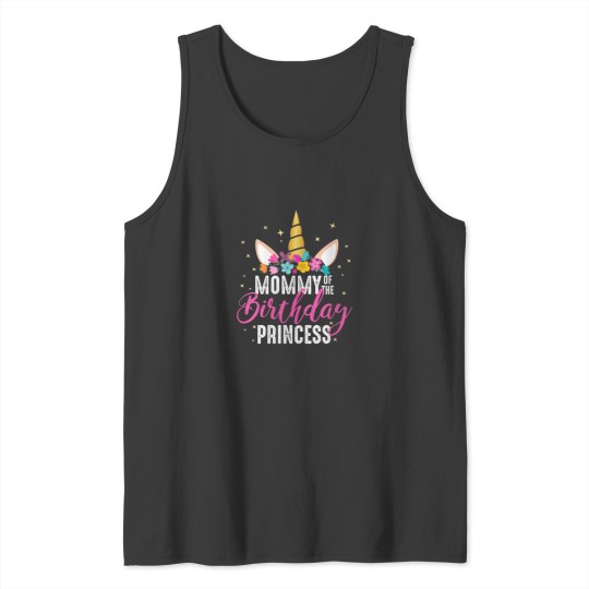 Discover Womens Mommy Of The Birthday Princess Mother Gir Tank Tops