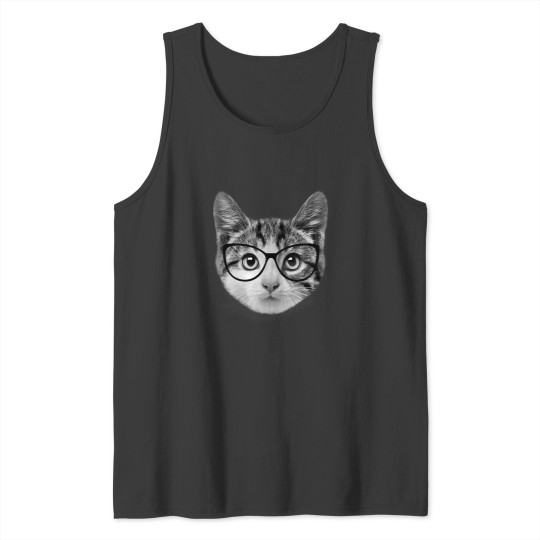 Discover Nerdy Cat Tank Tops