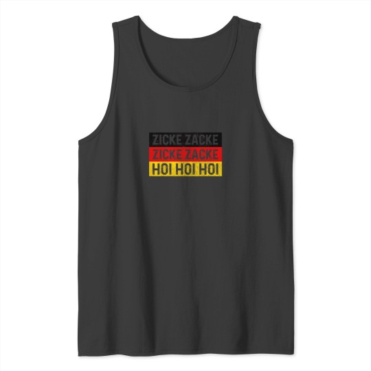 Discover Zicke Zacke Hoi Oktoberfest German Flag Party Fu Tank Tops