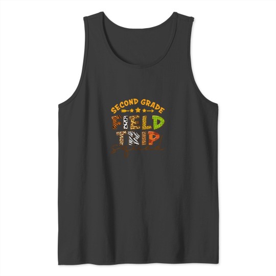Discover Second Grade Zoo Field Trip Squad Matching Stude Tank Tops