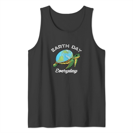 Discover Sea Turtle World Earth Day Everyday T-Shirt Tank Tops