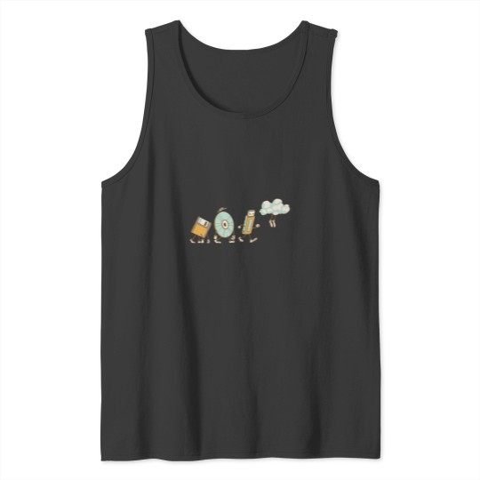 Discover DevOps Engineer Cloud Computing Evolution Tank Tops