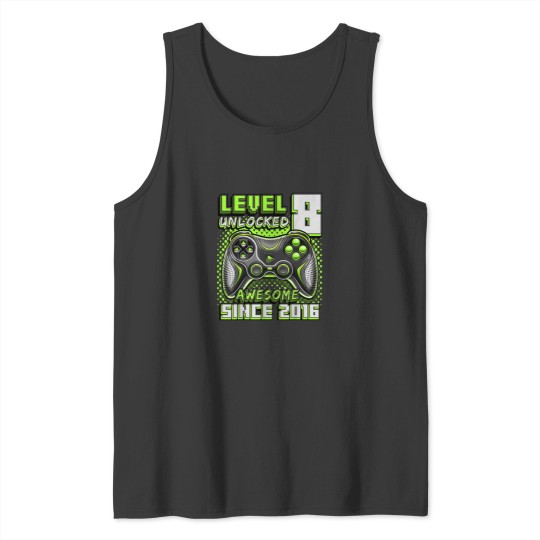 Discover 8th Birthday Gamer 8 Year Old Funny Bday Boy Eig Tank Tops