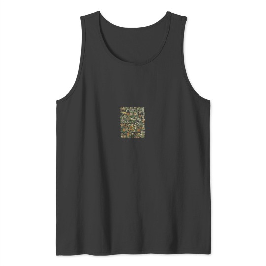 Discover Vintage Inspired Flower Botanical Chart Second E Tank Tops
