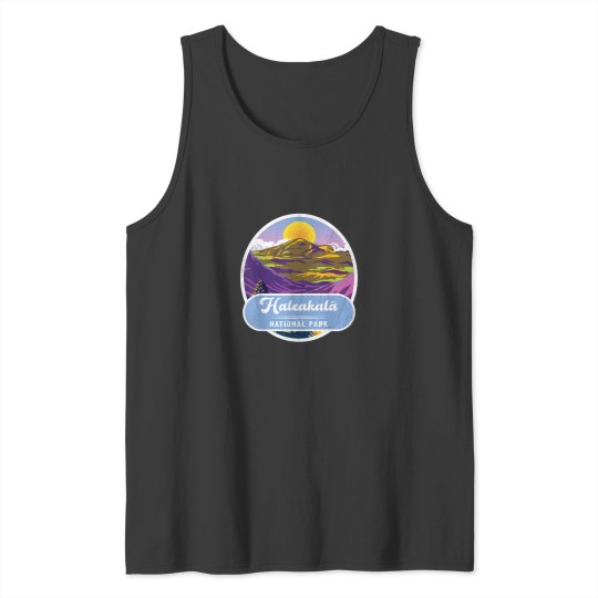 Discover Vintage Mountain Haleakala National Park Tshirt Tank Tops