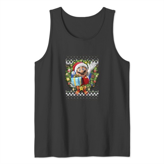 Discover à manches longues avec couronne de noël 3d Tank Tops
