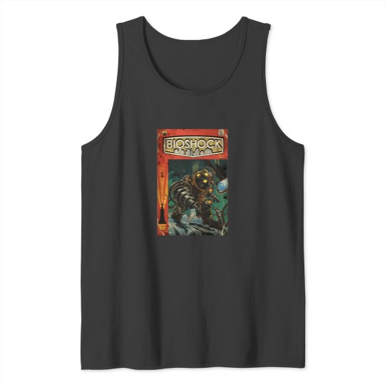 Discover Bioshock-Big-Daddy-Comic-Poster Tee Tank Tops