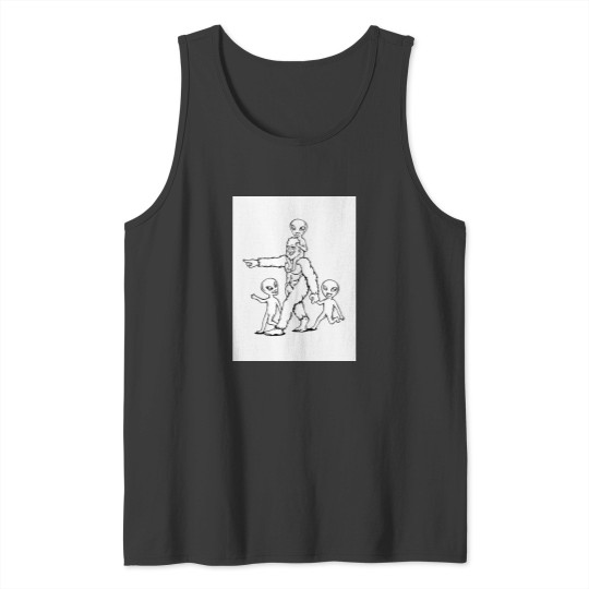 Discover Big Foott Big Brother with Aliens Tank Tops