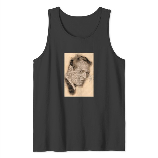 Discover A-Tribute-To-Paul-Newman---Vintage-Sketch-Retro-Art-Style-T-Shirt tEE Tank Tops