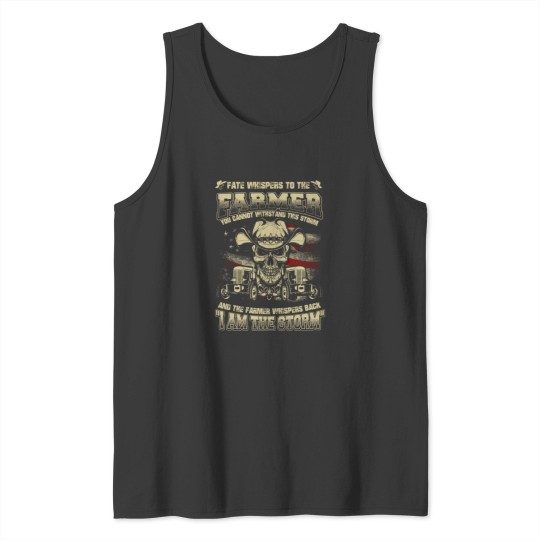 Discover Farmer - Whisper back I am the storm Tank Tops
