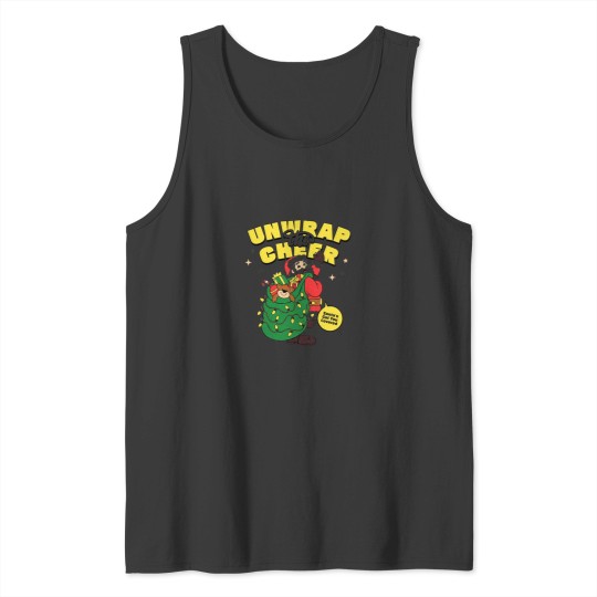 Discover Unwrap the Cheer Christmas Hoodie Tank Tops