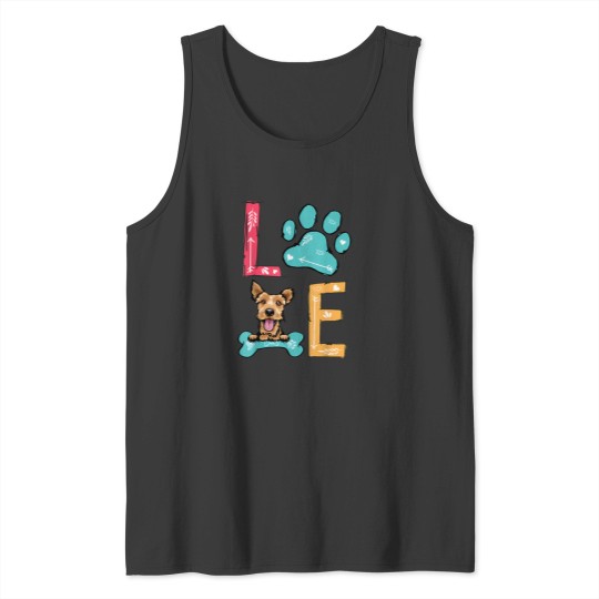 Discover Love My Welsh Terrier Dog Lover T-Shirt Tank Tops