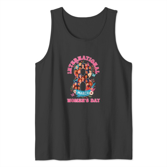Discover 8 March International Womens Day 2025 Tank Tops
