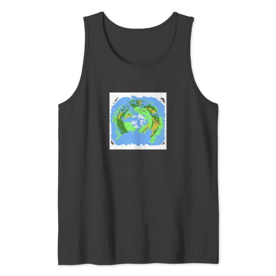 Discover North Pole Centred Fantasy Map 1743 Tank Tops
