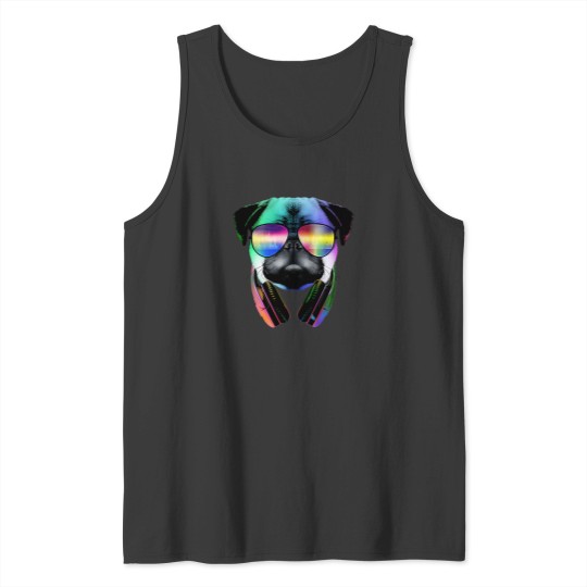 Discover Music-Love-Pug T-Shirt Tank Tops