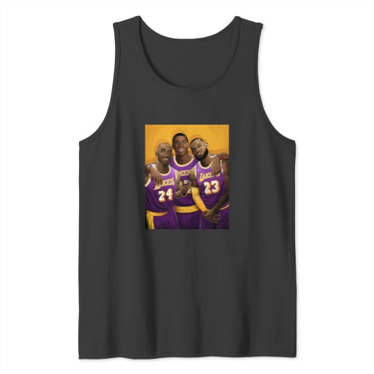 Discover Los Angeles Basketball Legends Lebron, Magic, and Kobe Inspi   High Quality Tank Tops