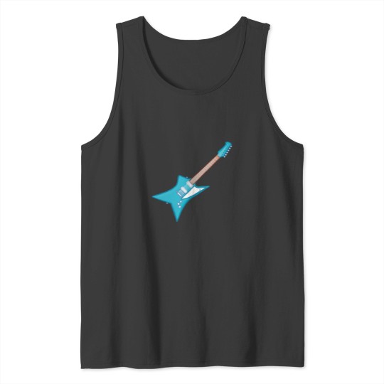 Discover electrics blue guitar Tank Tops
