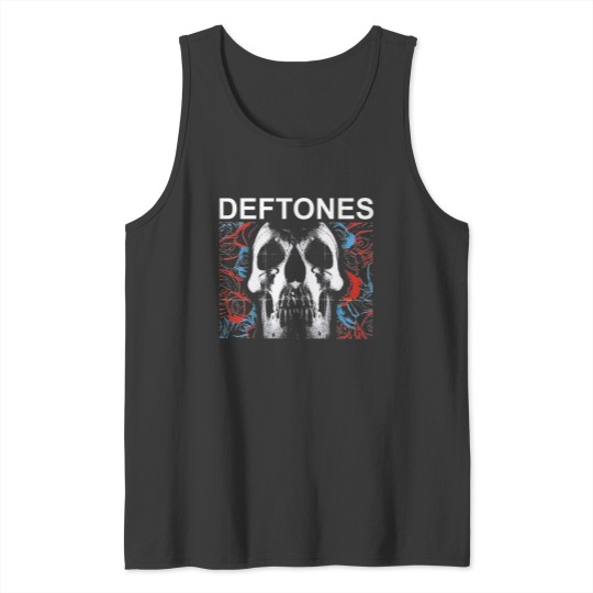 Discover Deftone Skull Rose Tank Tops
