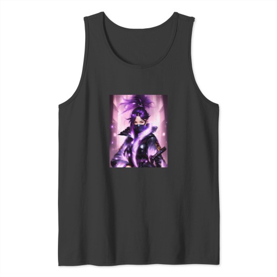 Discover Shadows Of The Moon Kuro No Krin Black Aurosra Tank Tops