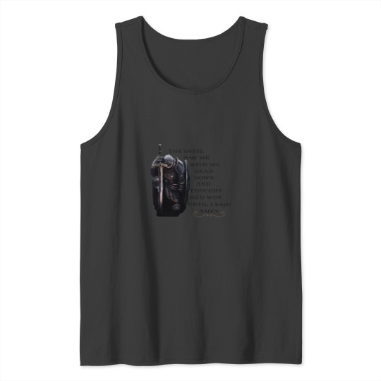 Discover A praying Knight Tank Tops