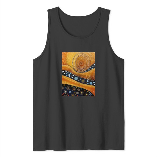 Discover Ancestral Connections I Contemporary Aboriginal Art that Conveys Spirituality and Connection to the Tank Tops